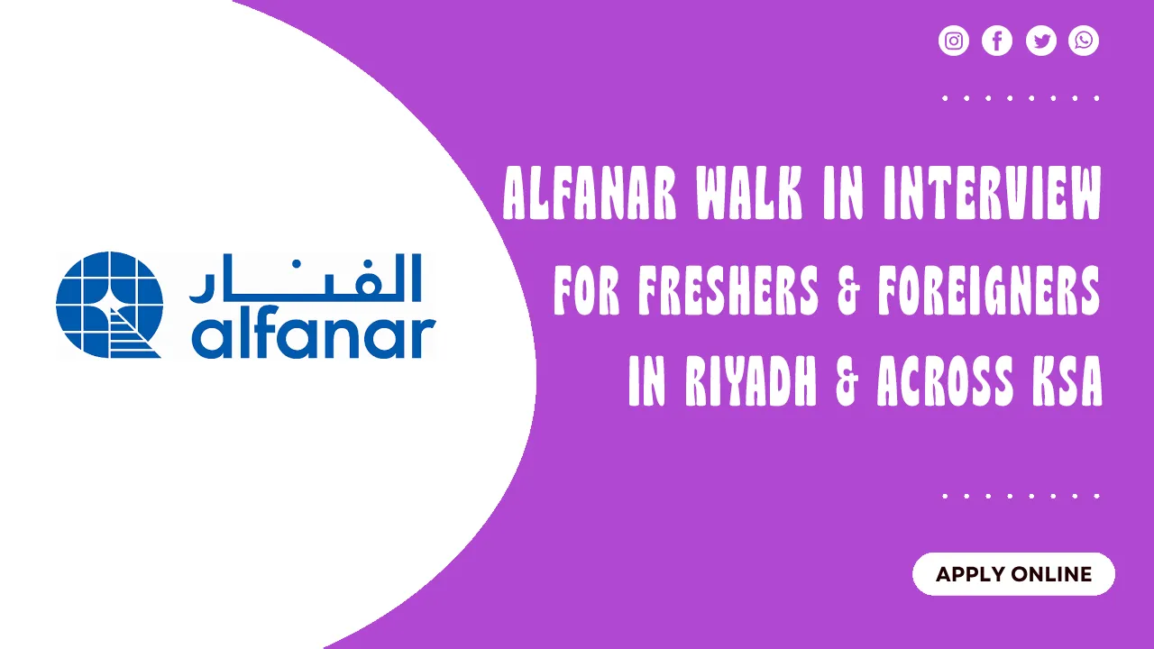 Alfanar Walk in interview