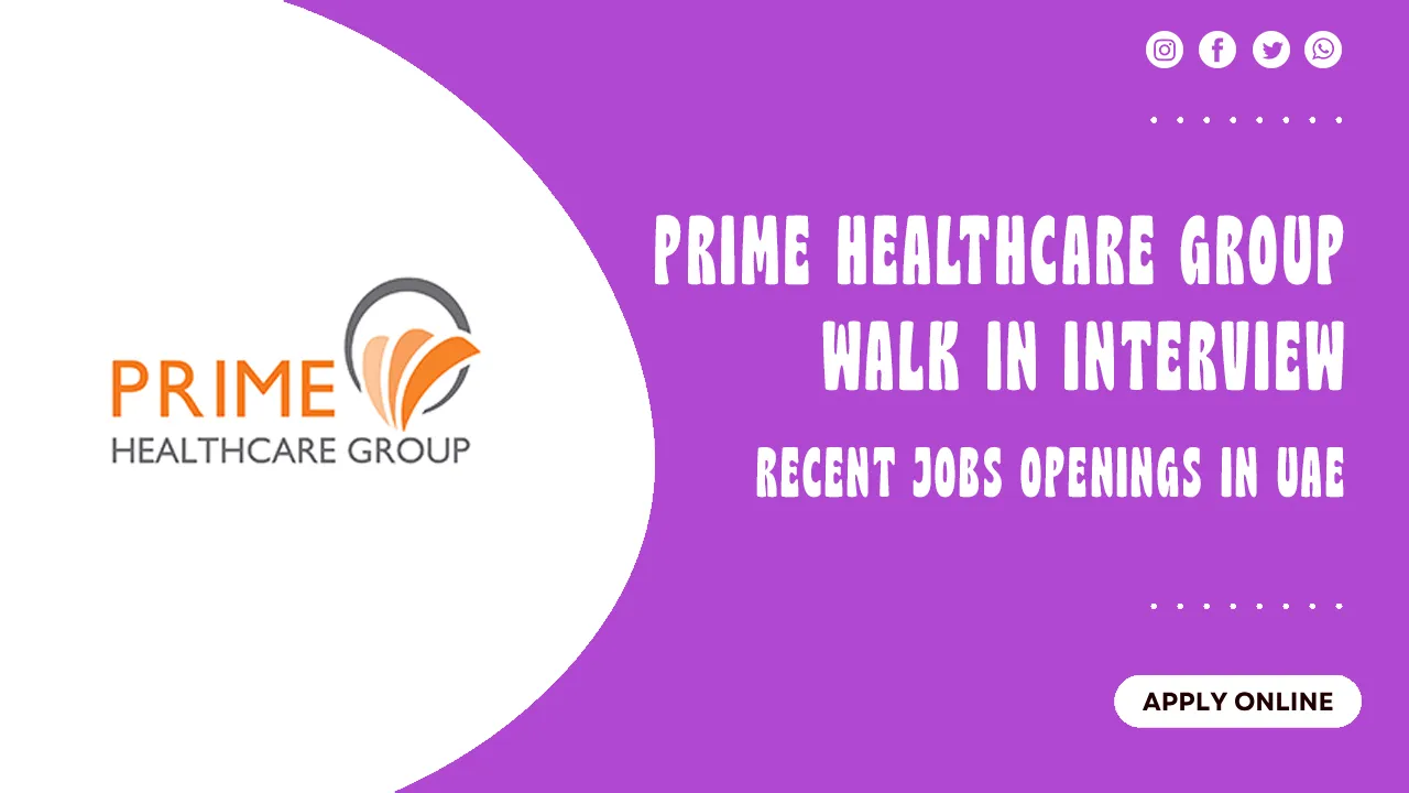 Prime Healthcare Group Walk in interview