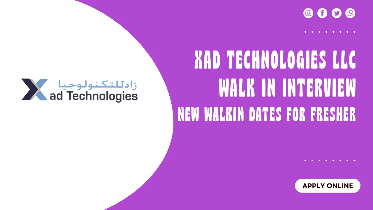 XAD Technologies LLC Walk in Interview